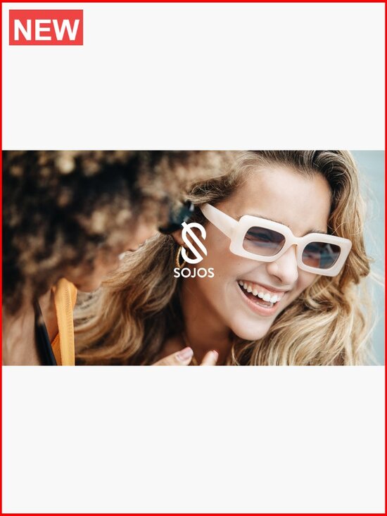 Retro Square Wrap Around Sunglasses UV400 Protection main image 5